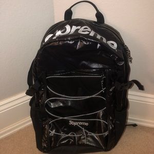 supreme fw17 black backpack